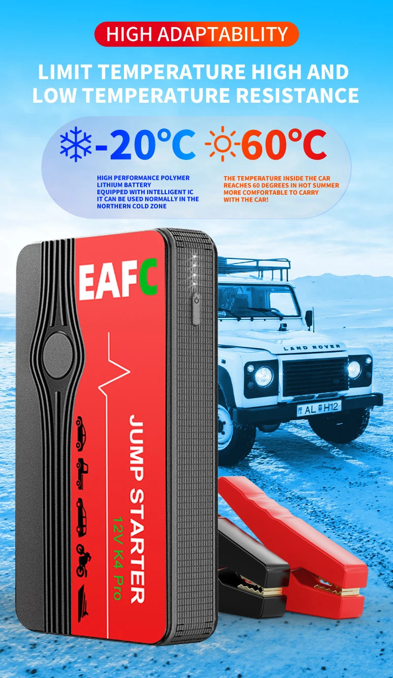 Auto Starthilfe-Powerbank 600A – 12V mit LED-Licht