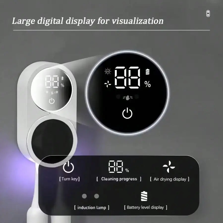 UV Zahnbürsten-Halter Wandmontage – Sensor-Öffnung & USB