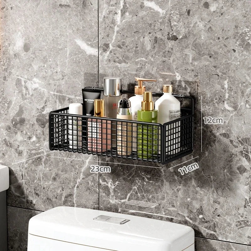 Badezimmer-Organizer Wandregal – Ohne Bohren & multifunktional