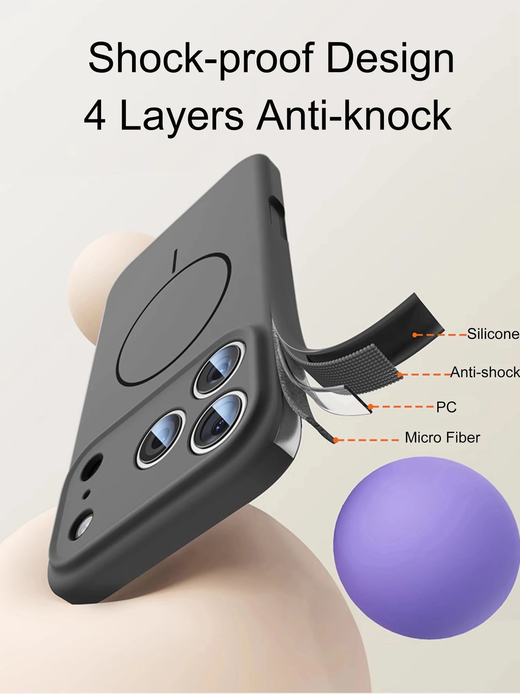 iPhone Hülle Flüssigsilikon – MagSafe & weiches Finish