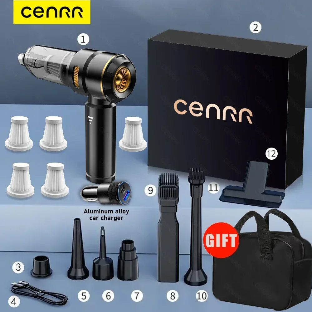 CENRR Auto-Staubsauger Kabellos – 998000 Pa Hochleistung