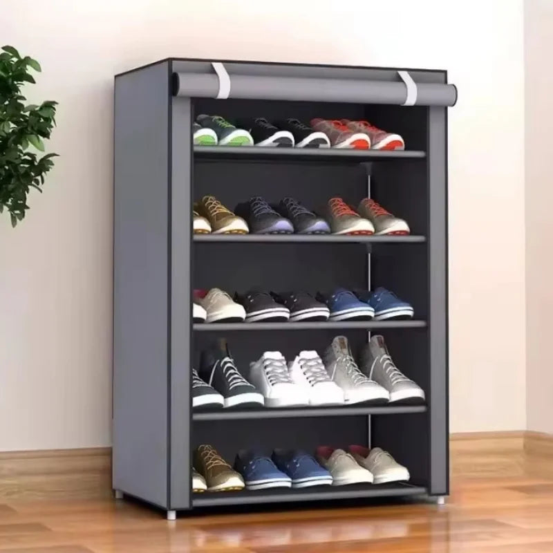 Schuhschrank Vliesstoff – 6/8/10 Etagen, platzsparend