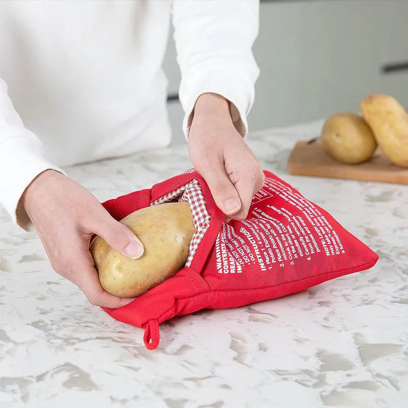 Mikrowellen-Kartoffelbeutel wiederverwendbar – Perfekte Backkartoffeln in 4 Minuten