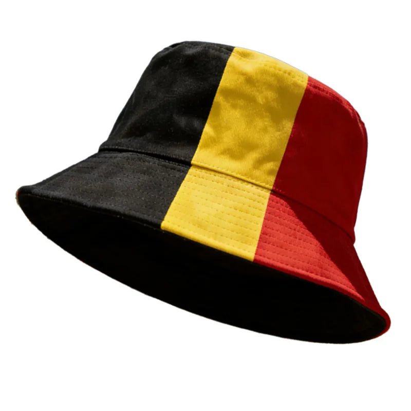 Länderflaggen Bucket Hat – Wendbar, Fußball-Fan & Outdoor