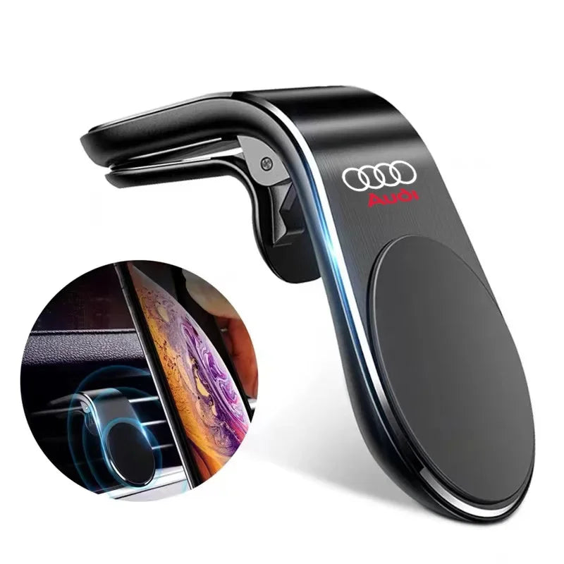 Magnetischer Handyhalter für Audi – Metall, mit/ohne Logo, A3 A4 A6 Q3 Q5 Q7 S-Line TT