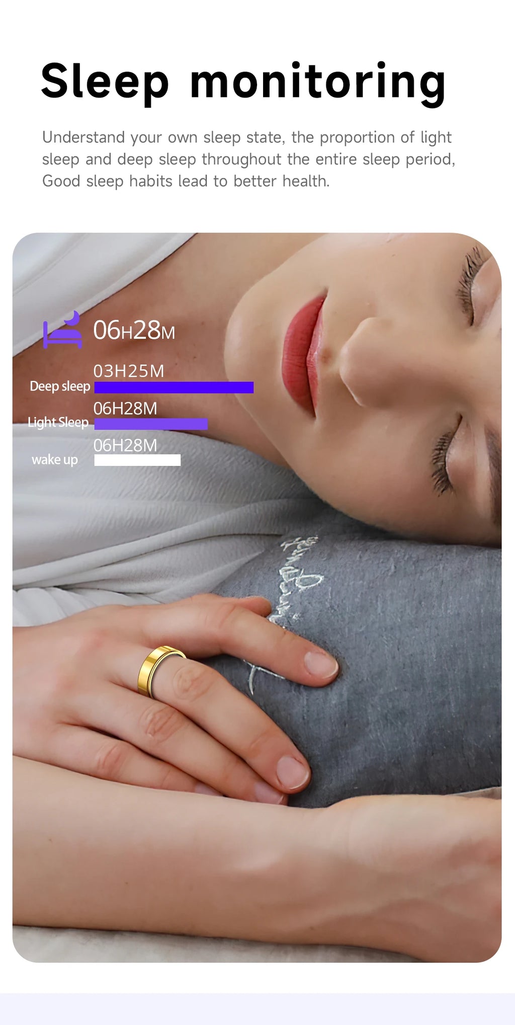 Smart Ring – Gesundheitsmonitor, 5ATM & Multi-Sport
