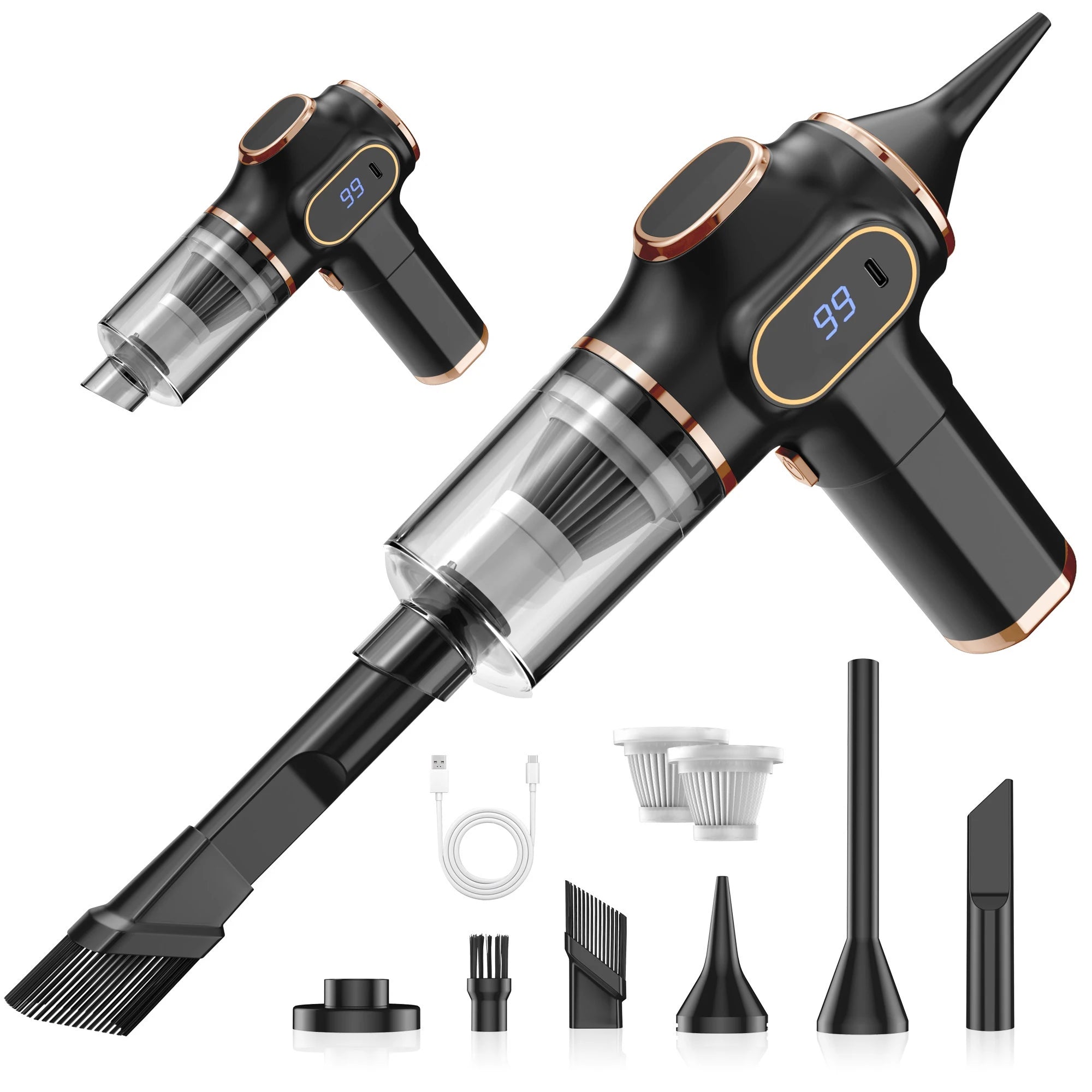 Kabelloser Auto-Staubsauger ABS – Hochleistung für Auto & Sofa