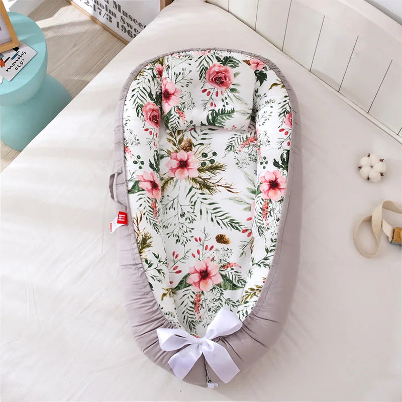 Baby-Nestbett Co-Sleeping – Baumwolle, atmungsaktiv & tragbar