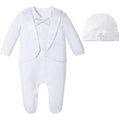 Baby-Taufoutfit Junge – Smoking, Weiß & Elegant