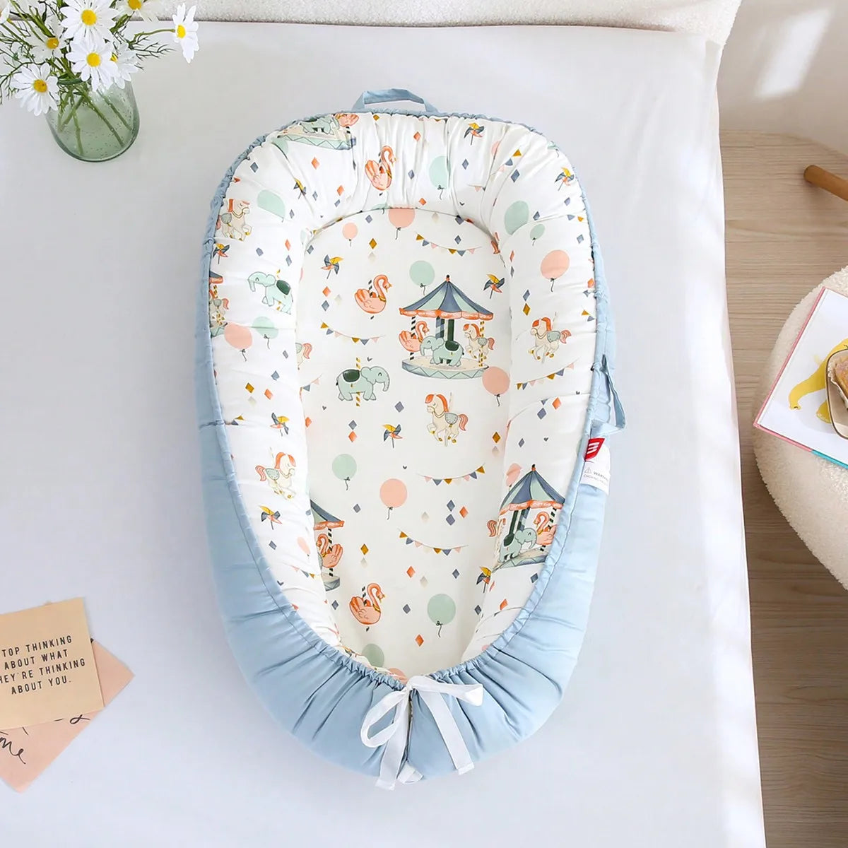 Baby-Nestbett Co-Sleeping – Baumwolle, atmungsaktiv & tragbar