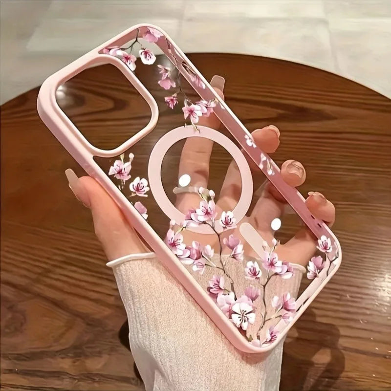 iPhone Hülle Kirschblüten – Magnetisch & Transparent