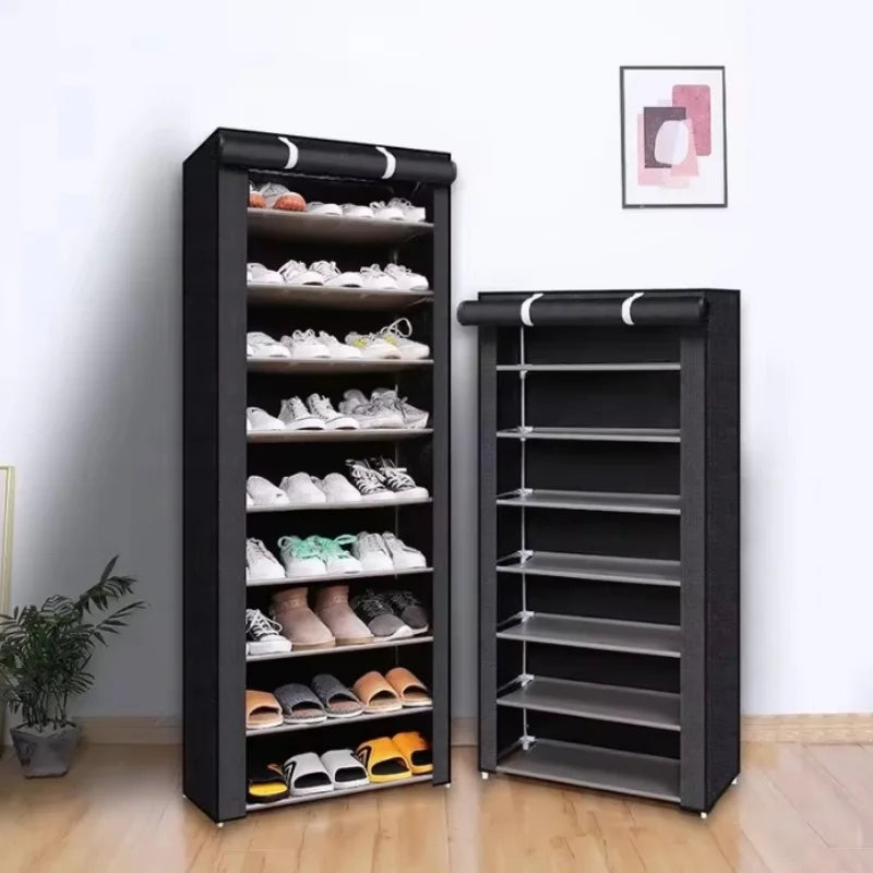 Schuhschrank Vliesstoff – 6/8/10 Etagen, platzsparend