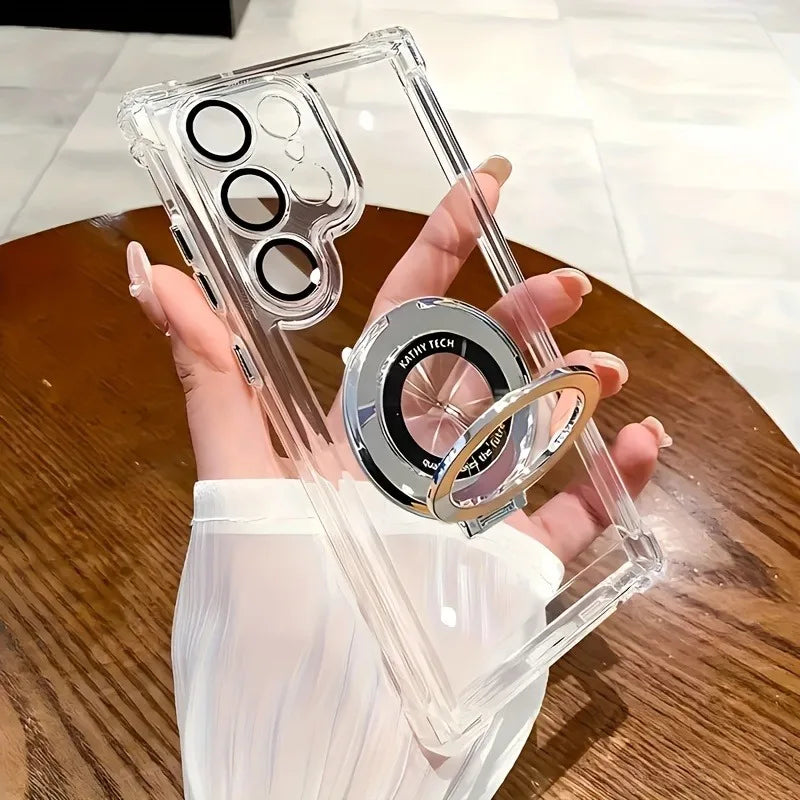 Samsung Hülle Magnetisch – Transparent, Standfunktion & MagSafe