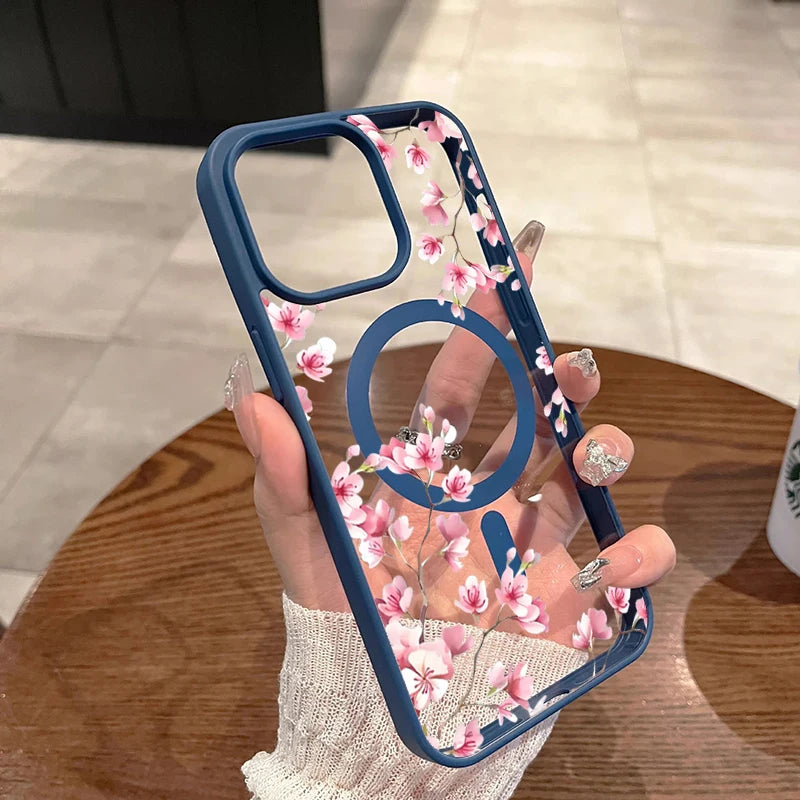 iPhone Hülle Kirschblüten – Magnetisch & Transparent