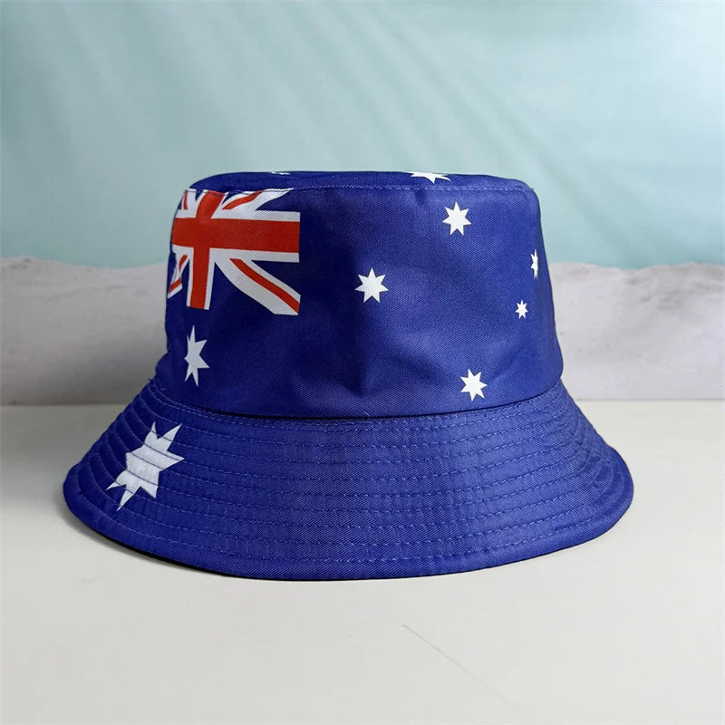 Länderflaggen Bucket Hat – Wendbar, Fußball-Fan & Outdoor