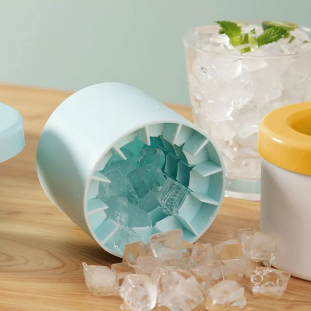 Eiswürfelform Silikon – Whiskey-Kugeln, Glühbirne & Zylinder