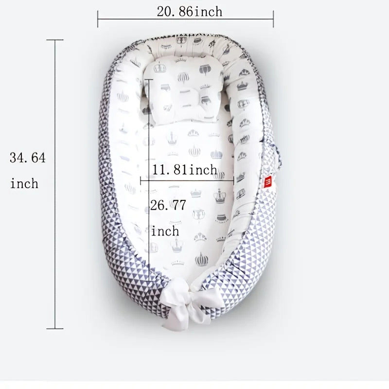 Baby-Nestbett Co-Sleeping – Baumwolle, atmungsaktiv & tragbar