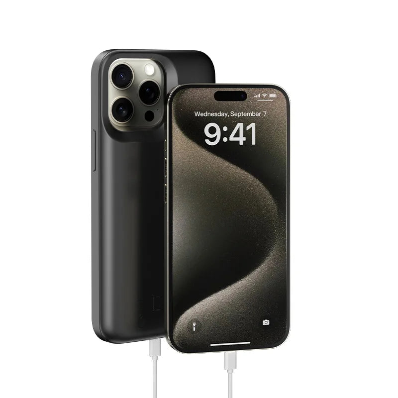 iPhone Akku-Hülle mit Powerbank – 4000–6000 mAh | iPhone 6 bis 17 Pro Max
