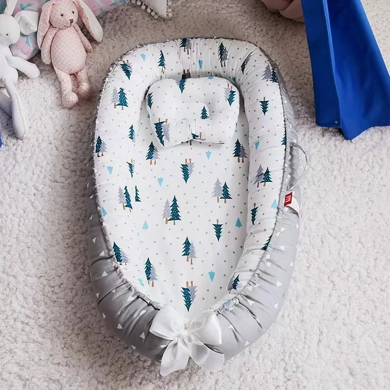 Baby-Nestbett Co-Sleeping – Baumwolle, atmungsaktiv & tragbar