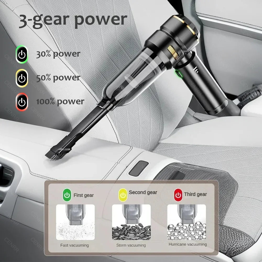 CENRR Auto-Staubsauger Kabellos – 998000 Pa Hochleistung
