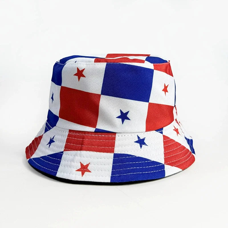 Länderflaggen Bucket Hat – Wendbar, Fußball-Fan & Outdoor