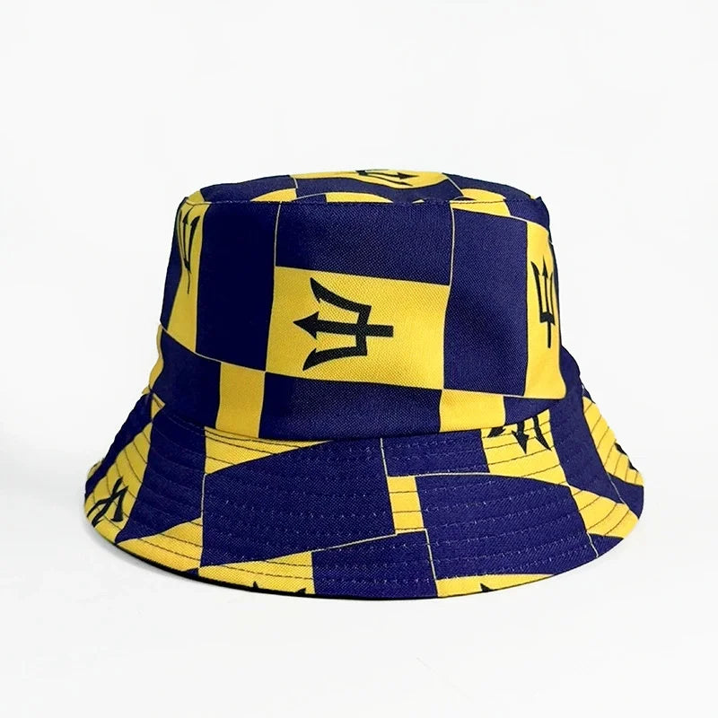 Länderflaggen Bucket Hat – Wendbar, Fußball-Fan & Outdoor