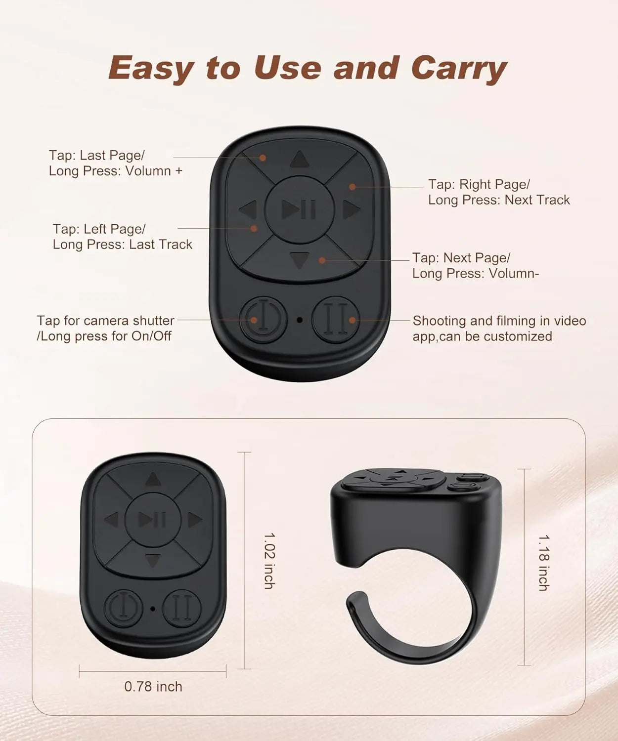 TikTok Scrollring Bluetooth – iOS & Android