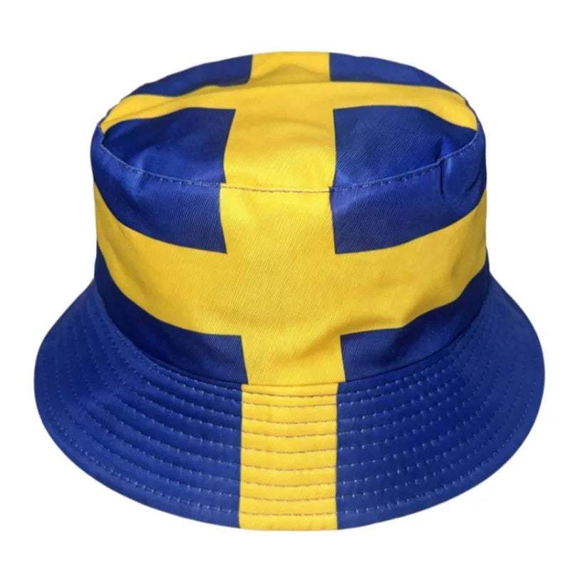 Länderflaggen Bucket Hat – Wendbar, Fußball-Fan & Outdoor
