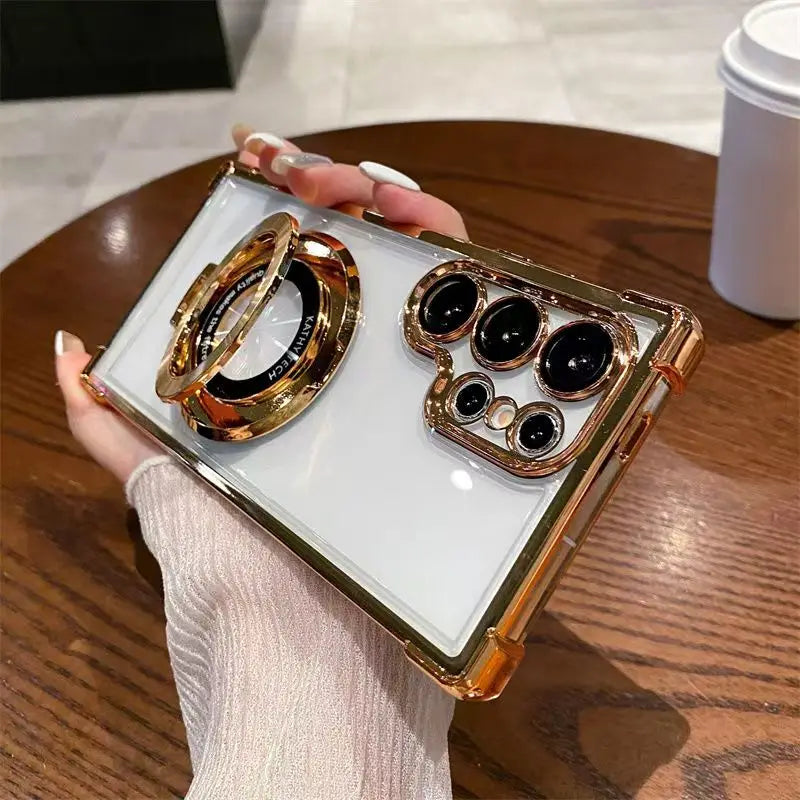 Samsung Hülle Magnetisch – Transparent, Standfunktion & MagSafe