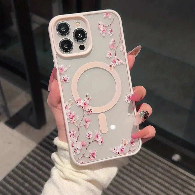 iPhone Hülle Kirschblüten – Magnetisch & Transparent