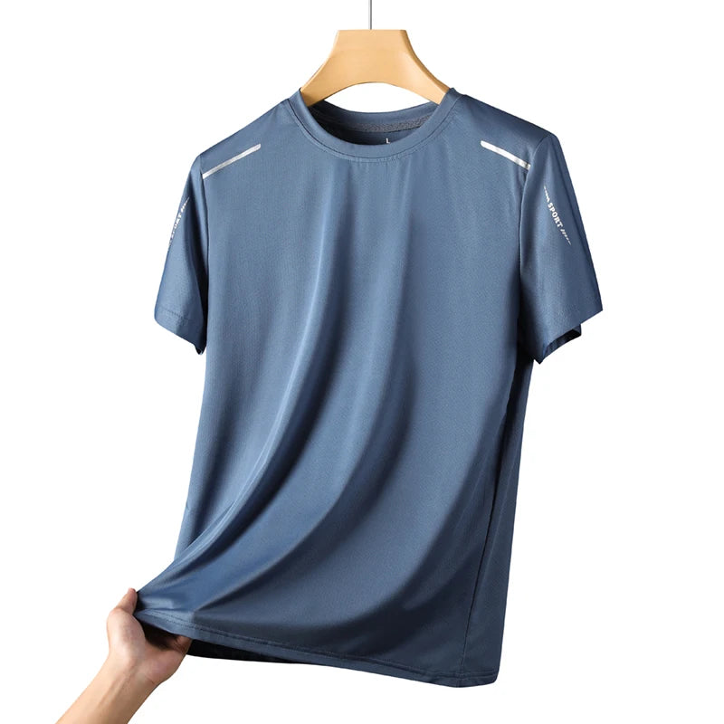 Herren Sport-T-Shirt schnell trocknend – Atmungsaktiv, Outdoor, Laufen & Wandern | M–5XL