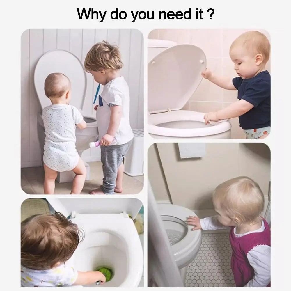 Baby WC-Sicherheitsschloss – Selbstklebend & Multifunktional