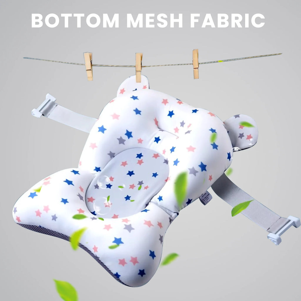 Baby-Badewanne faltbar – Thermometer, Schwimmkissen & Ablauf