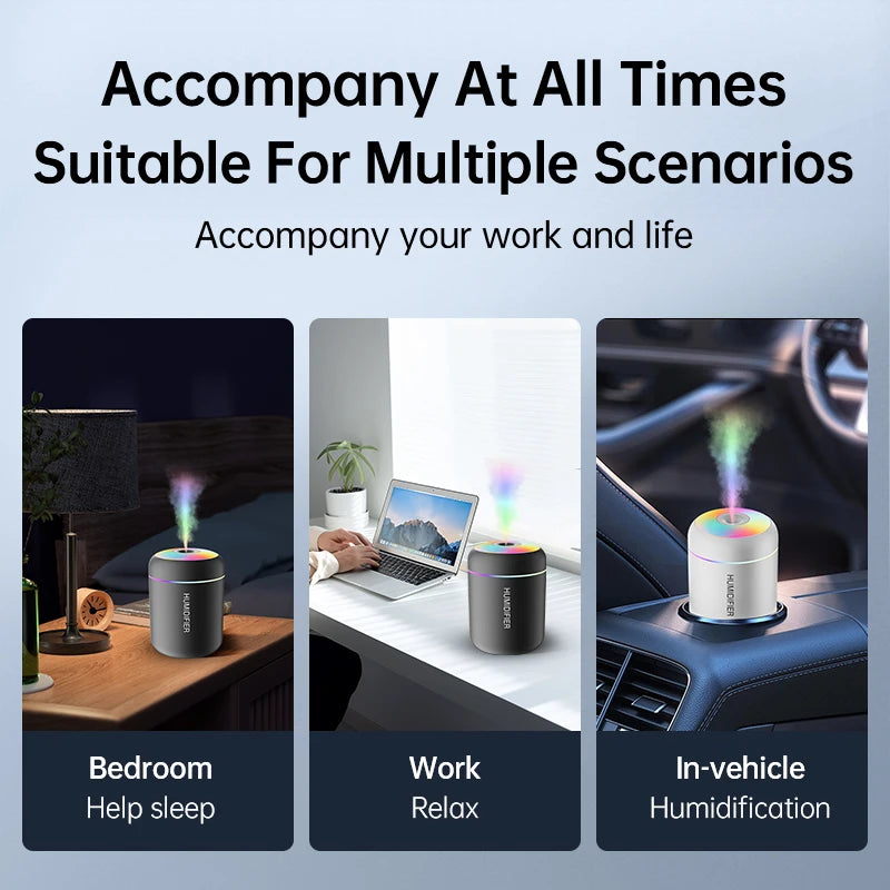 Mini Luftbefeuchter 180ml – USB & Aroma-Diffuser