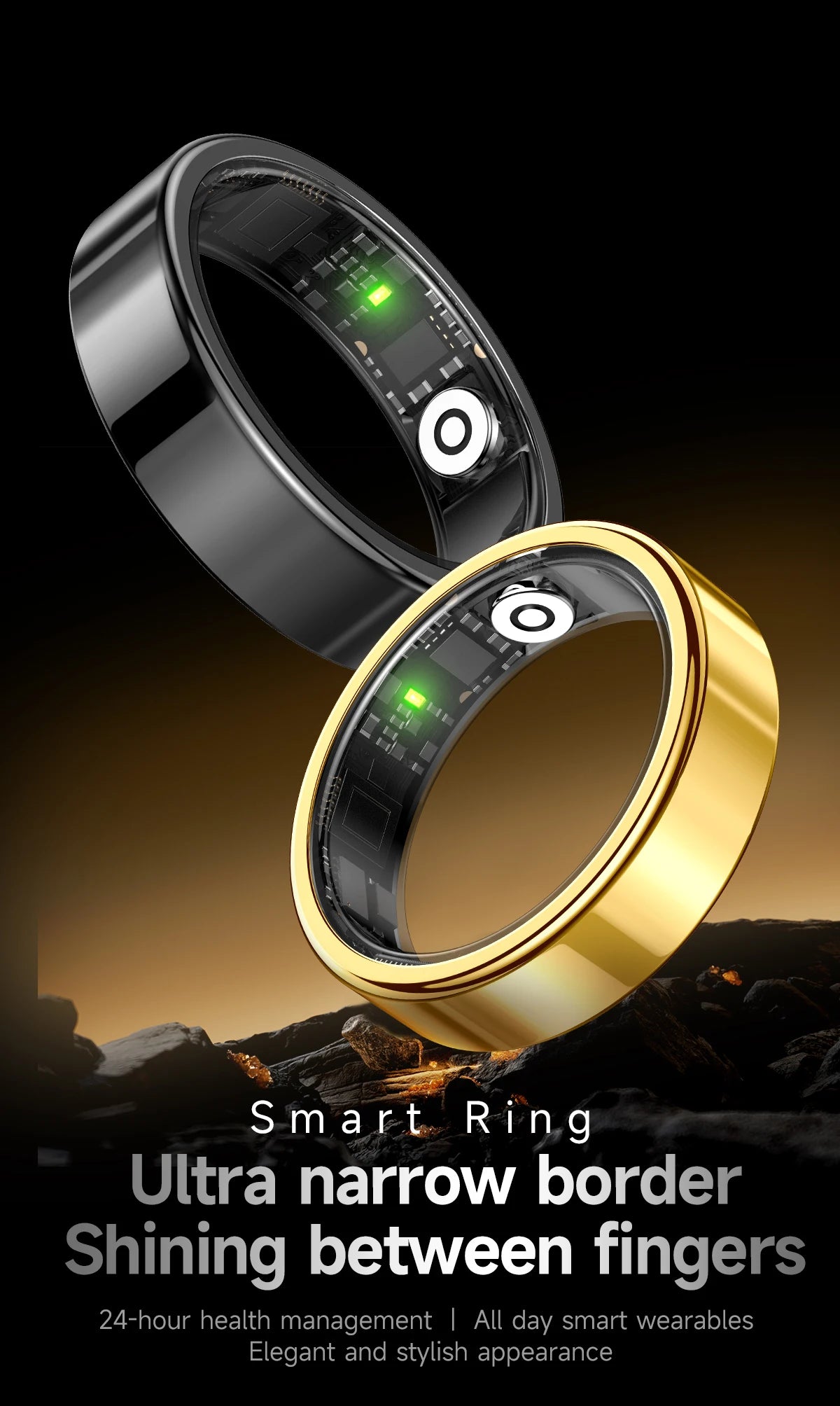 Smart Ring – Gesundheitsmonitor, 5ATM & Multi-Sport