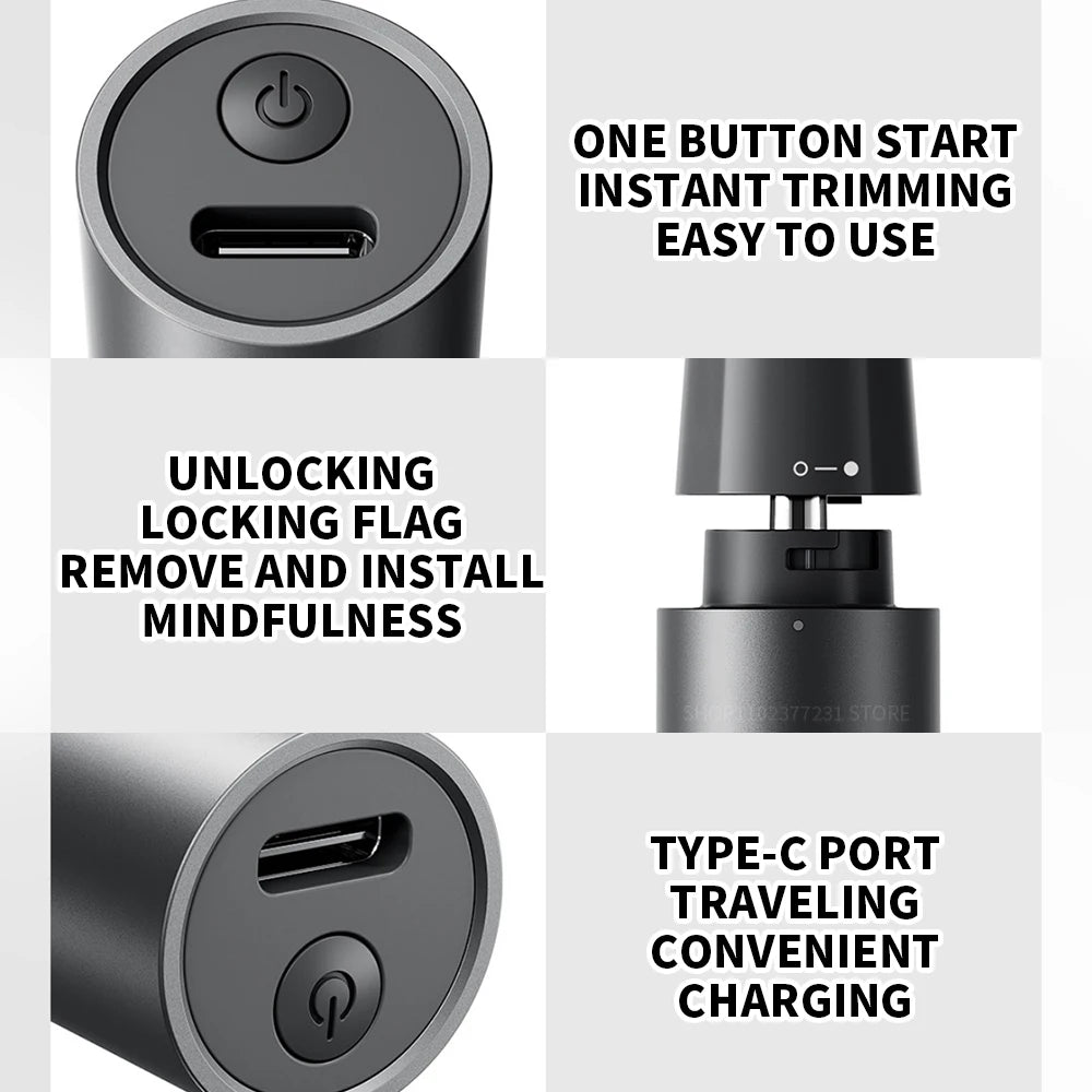 Nasenhaartrimmer elektrisch – USB, kompakt & leise
