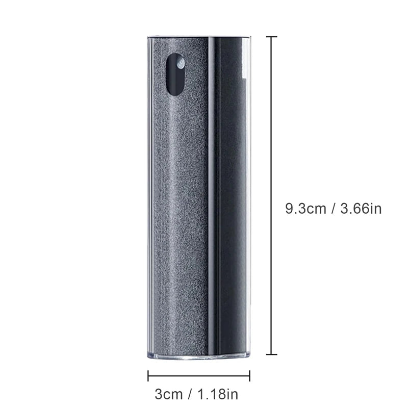 2-in-1 Bildschirmreiniger mit Sprühflasche – Mikrofaser für Handy, Tablet & PC