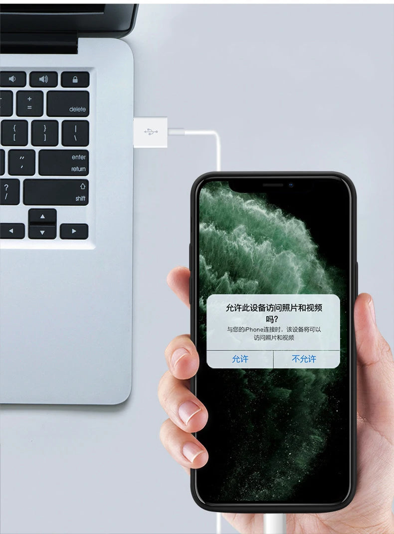 iPhone Akku-Hülle mit Powerbank – 4000–6000 mAh | iPhone 6 bis 17 Pro Max