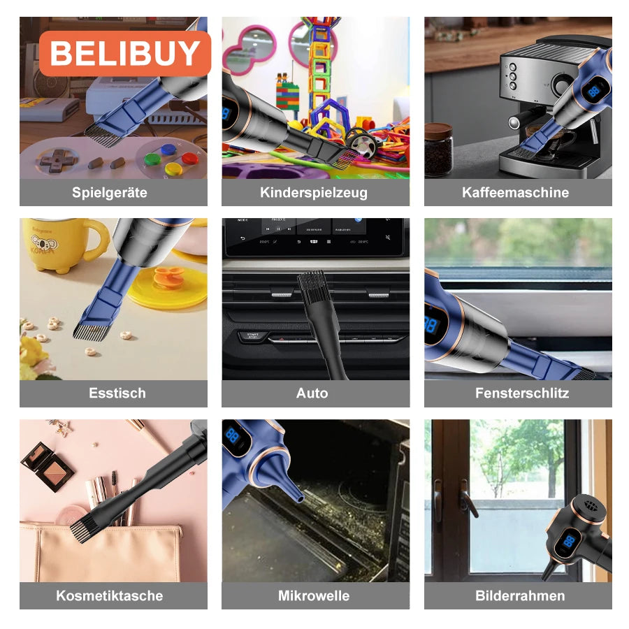 Kabelloser Auto-Staubsauger ABS – Hochleistung für Auto & Sofa