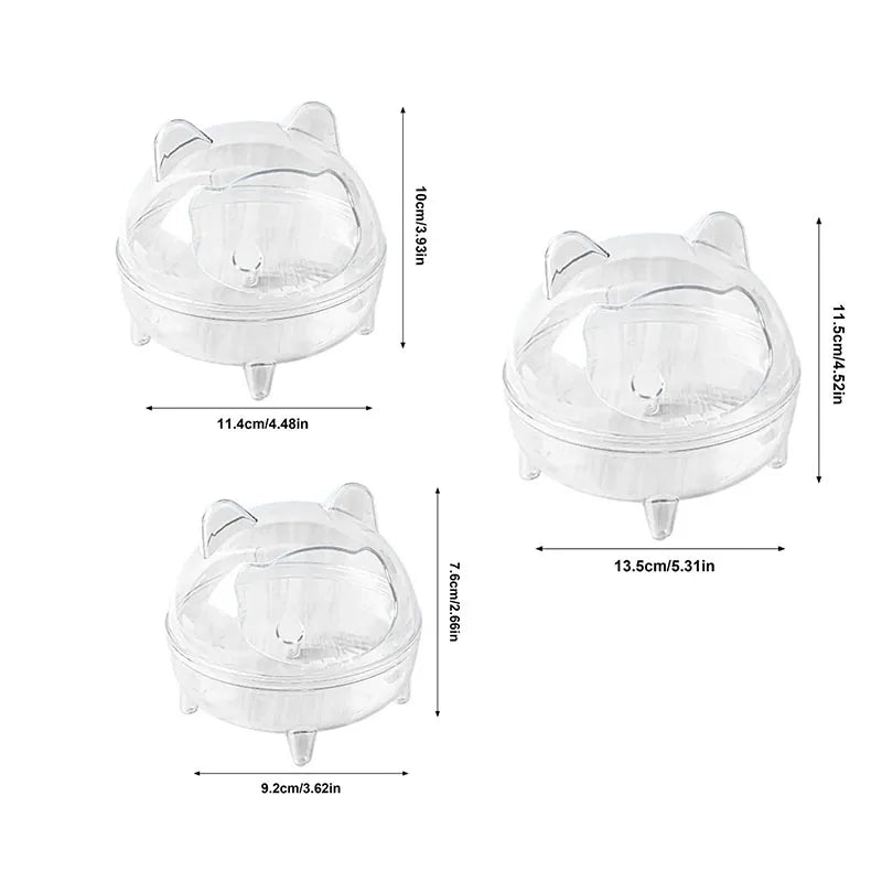 Hamster-Badhaus – Transparent, Anti-Spill & für Kleintiere