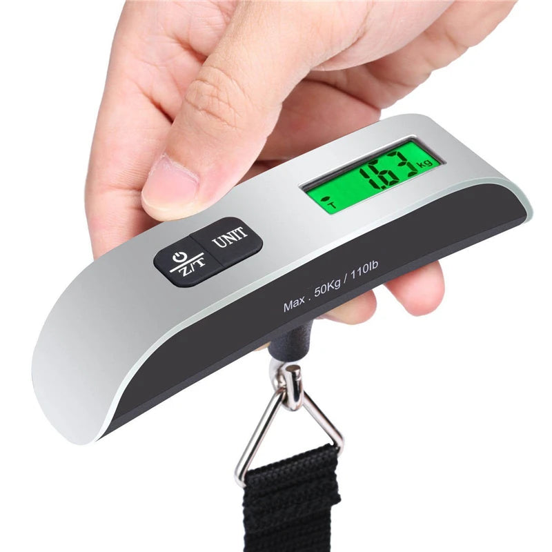 Digitale Gepäckwaage bis 50 kg – LCD-Display & kompakt