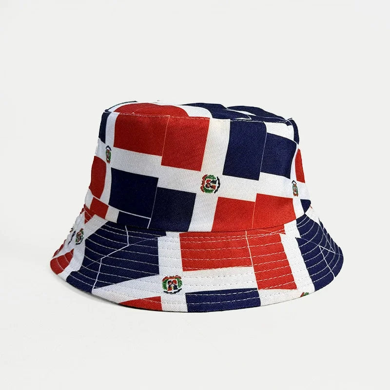 Länderflaggen Bucket Hat – Wendbar, Fußball-Fan & Outdoor