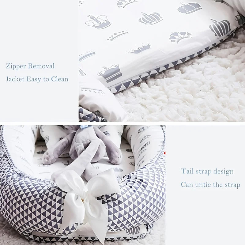 Baby-Nestbett Co-Sleeping – Baumwolle, atmungsaktiv & tragbar