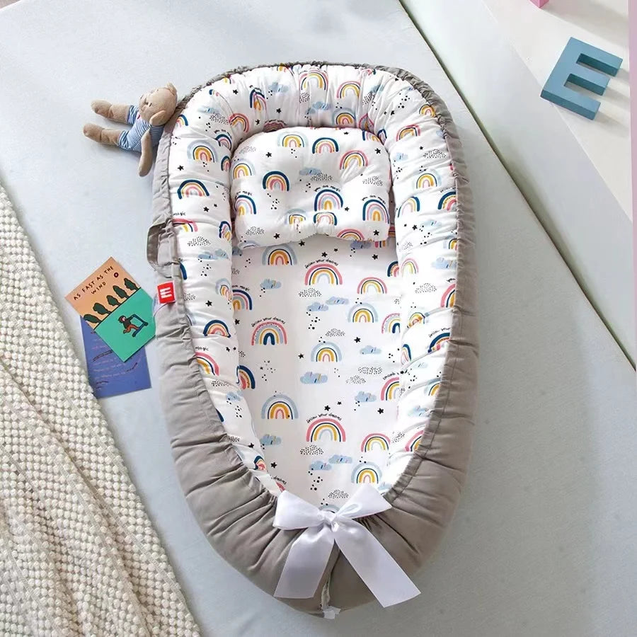 Baby-Nestbett Co-Sleeping – Baumwolle, atmungsaktiv & tragbar