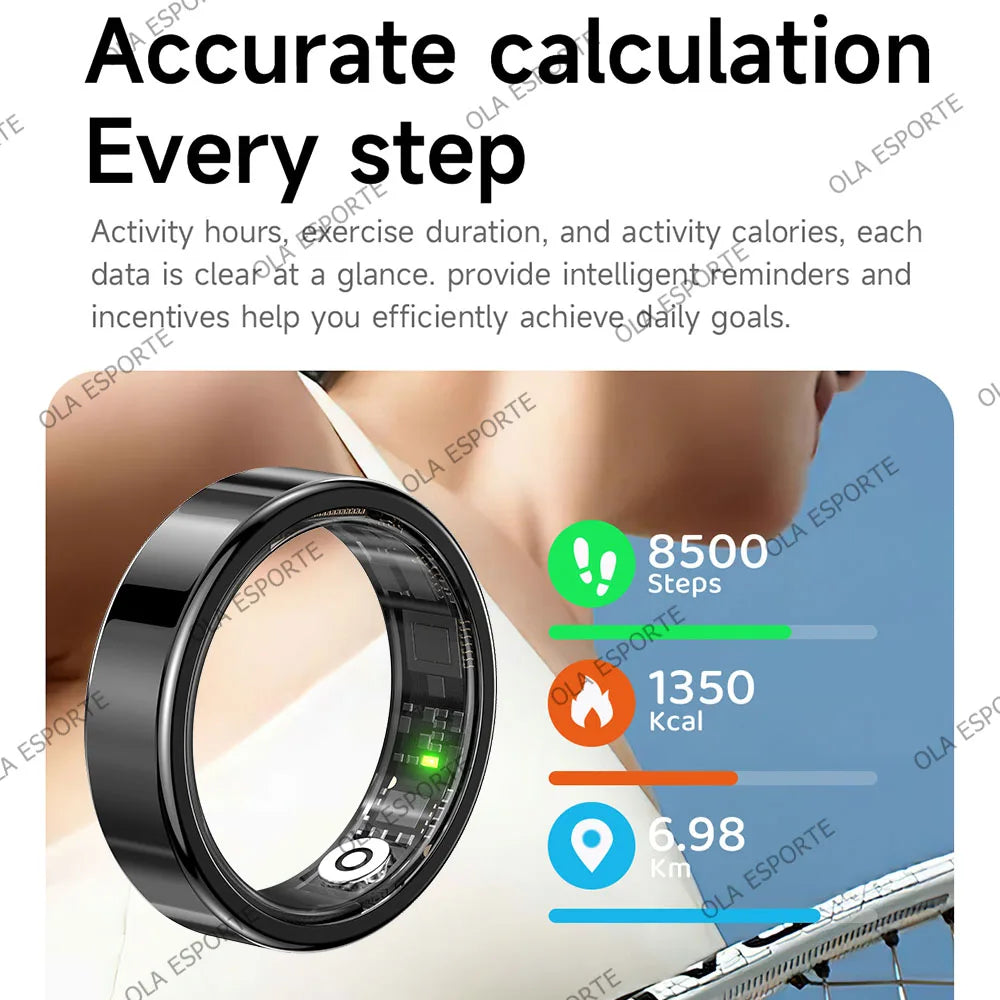 Smart Ring – Gesundheitsmonitor, 5ATM & Multi-Sport