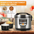 GECOFEER 5L Multikocher – 700W Reiskocher, Dampfgarer & Suppentopf für Auto & LKW