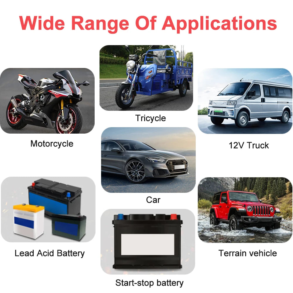 Smart Puls-Batterieladegerät 12V 6A – LCD & AGM/GEL