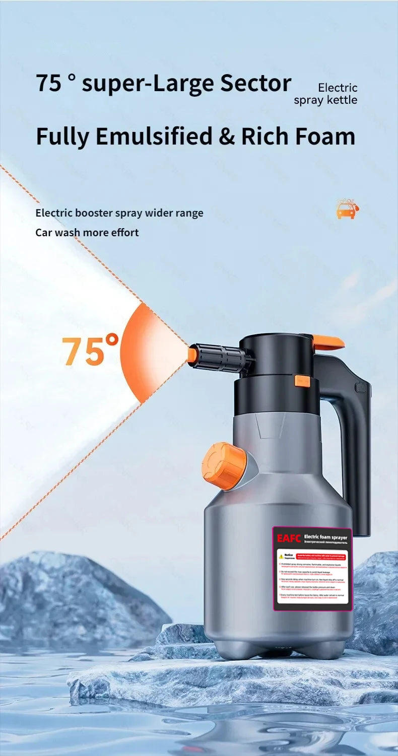 Elektrischer Schaumsprayer – Hochdruck & Schnee-Schaum