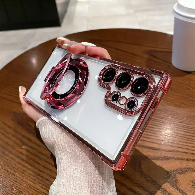 Samsung Hülle Magnetisch – Transparent, Standfunktion & MagSafe