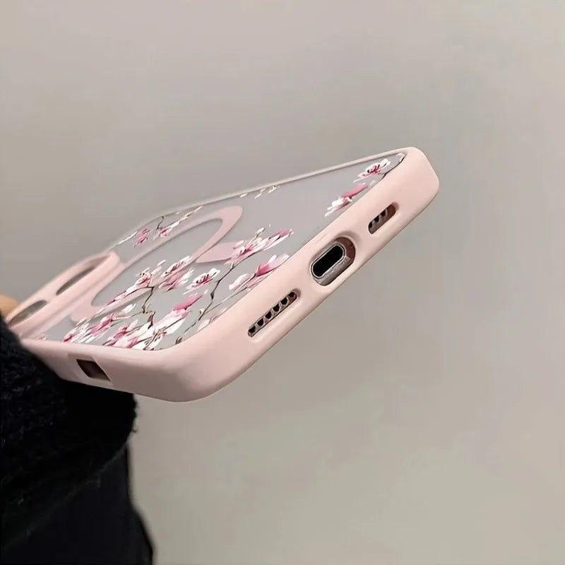 iPhone Hülle Kirschblüten – Magnetisch & Transparent